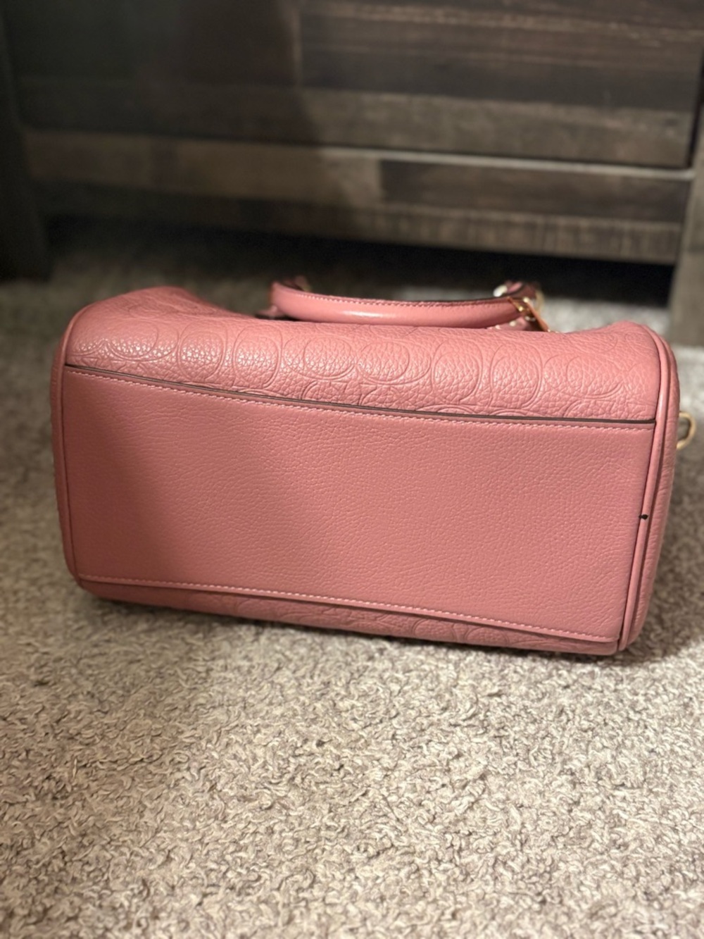 Coach Pink Embossed medium Rowan - Picture 5 of 6